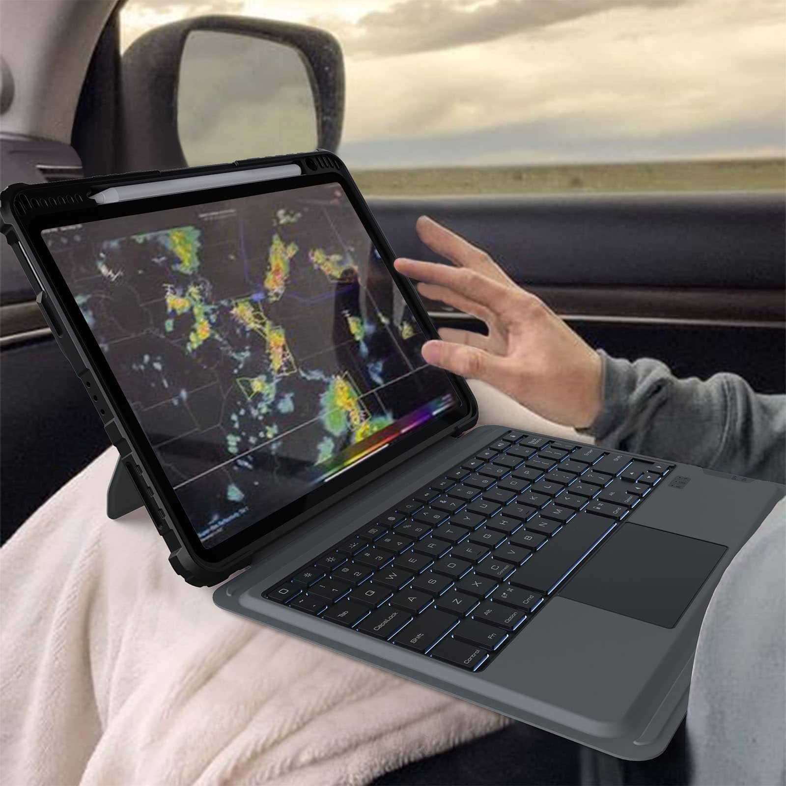 Nillkin Magnetic Bumper Link Backlit Keyboard Case for iPad Series