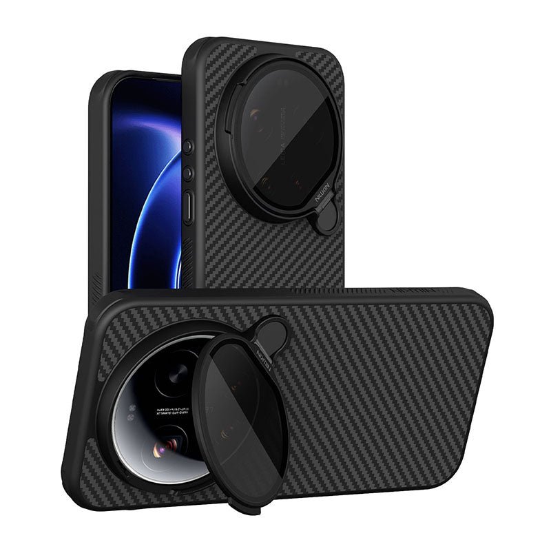 Xiaomi 17 सीरीज के लिए टिंटेड क्लियर कैमरा कवर के साथ MagSafe® कम्पेटिबल केवलर® केस