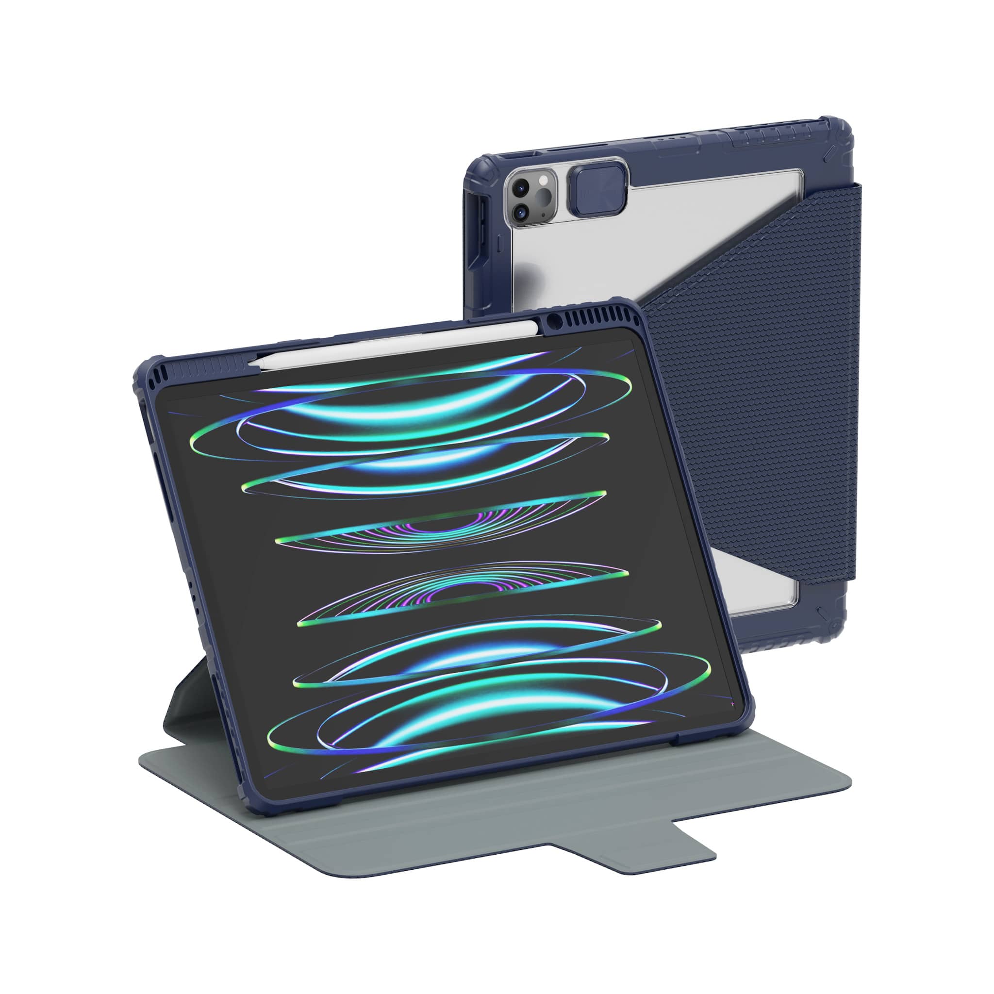 iPadアクセサリー ken12 Nillkin Bumper SnapSafe Case (Blue) for iPad Series