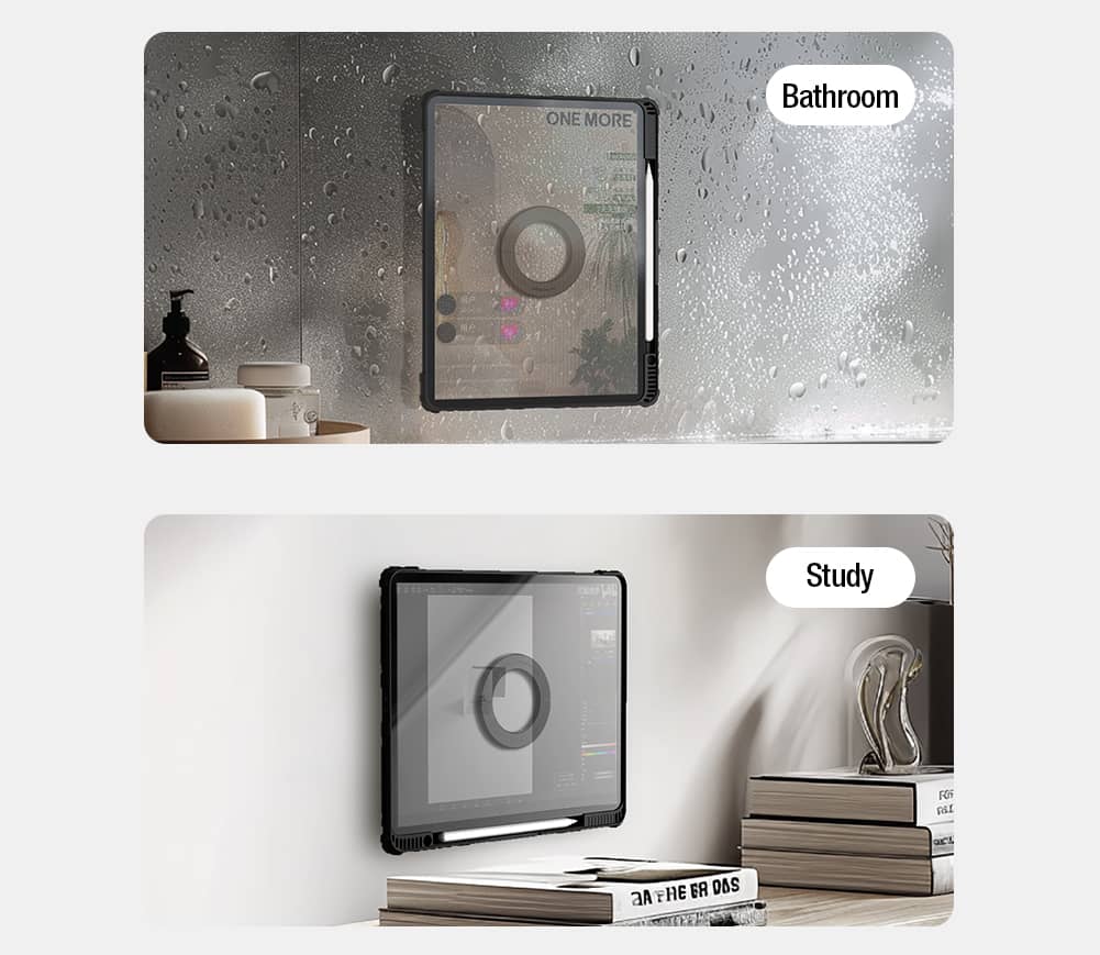 Magnetic CamShield Pad Case with Pencil Holder for iPad Series