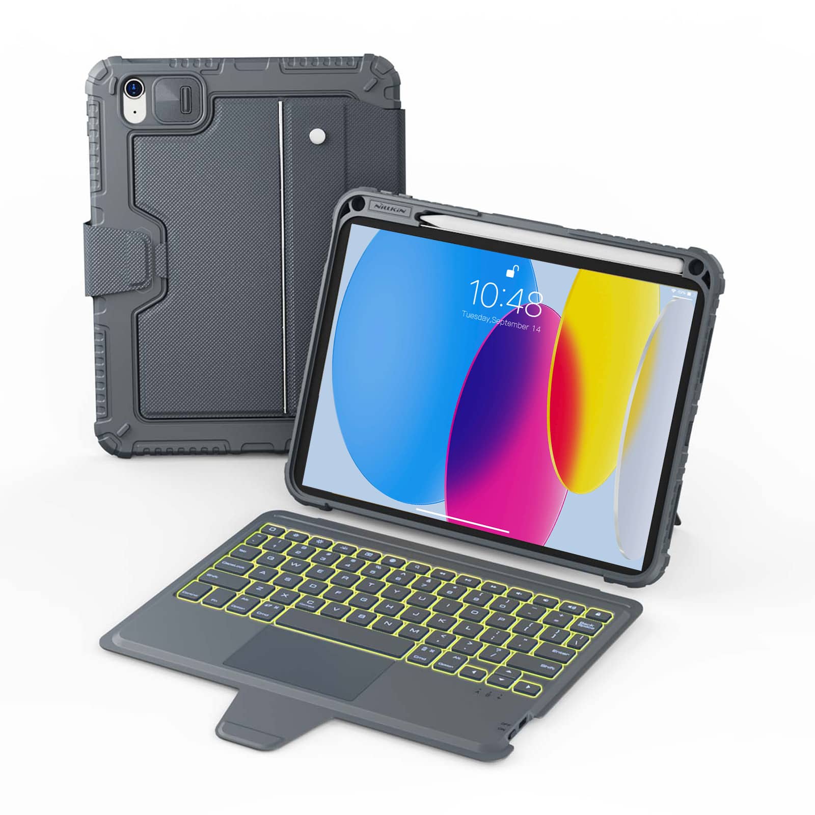 Nillkin Backlit Bumper Combo Computer Keyboard Case ( Grey ) for