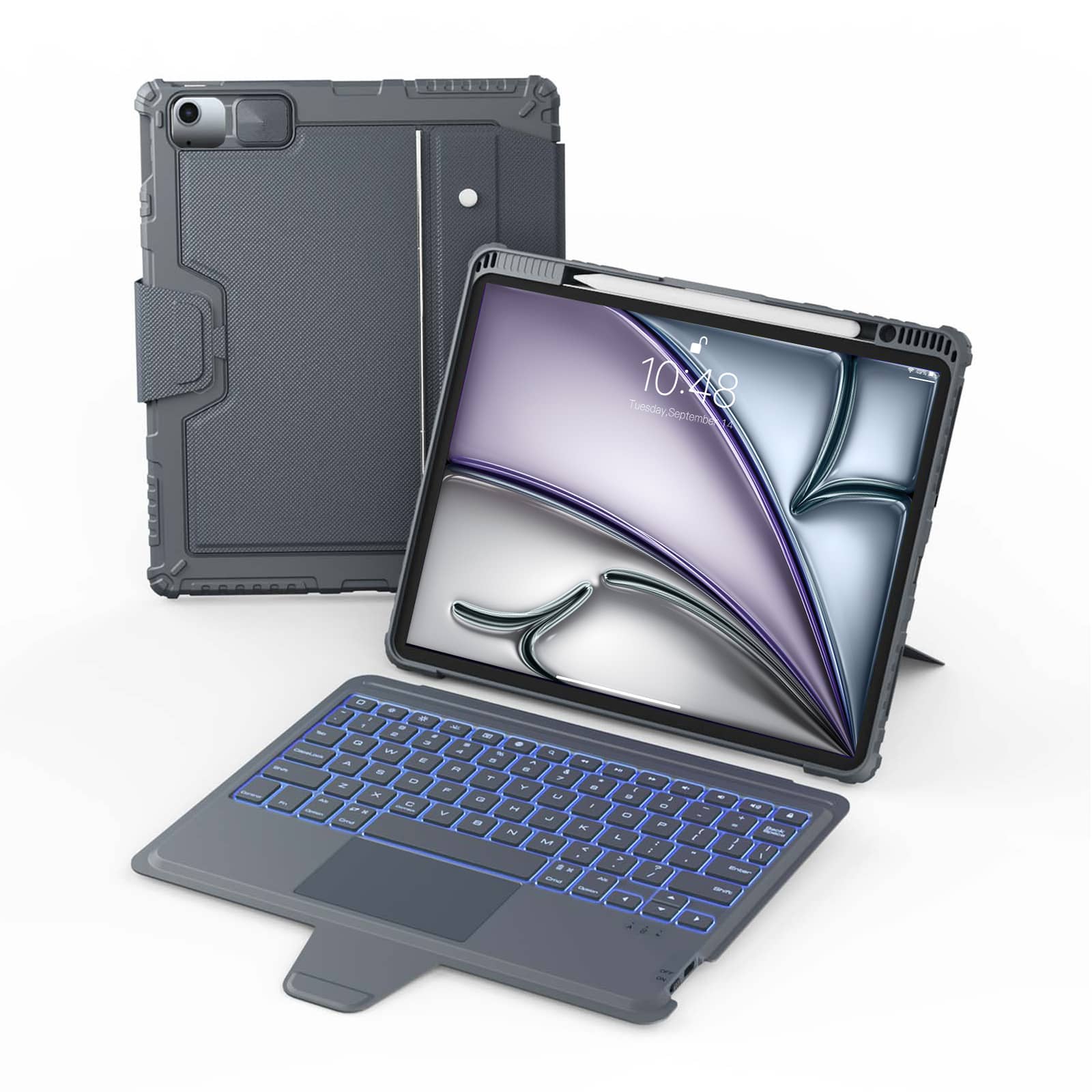 Nillkin Backlit Bumper Combo Computer Keyboard Case ( Grey ) for