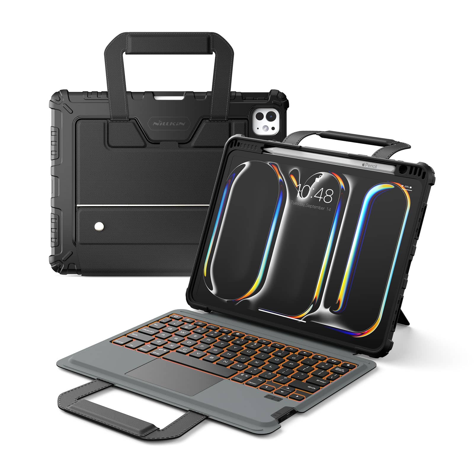 Nillkin Carry Go ポータブルハンドルバックライトキーボードケース