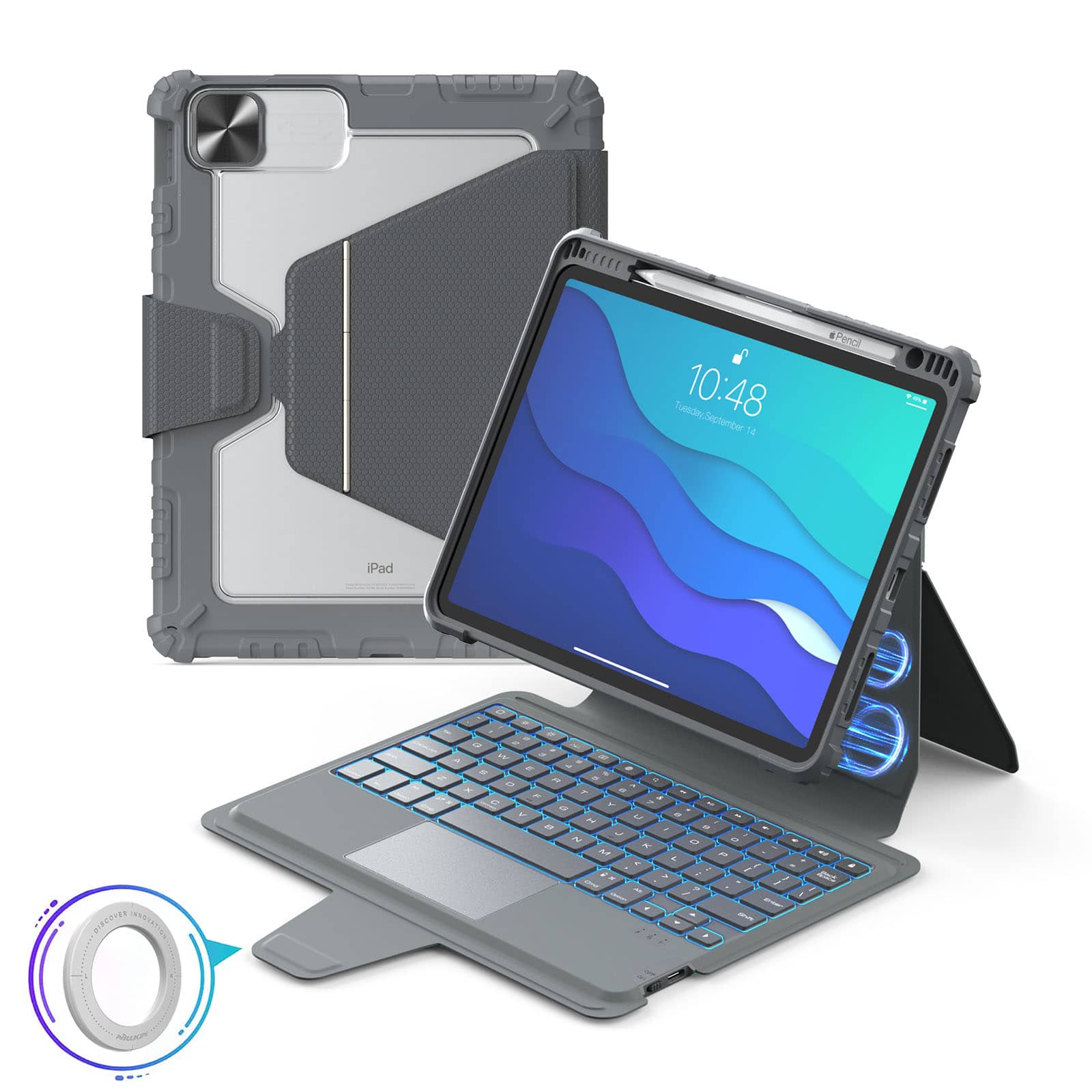 Nillkin マグネティック バンパー リンク バックライト キーボード