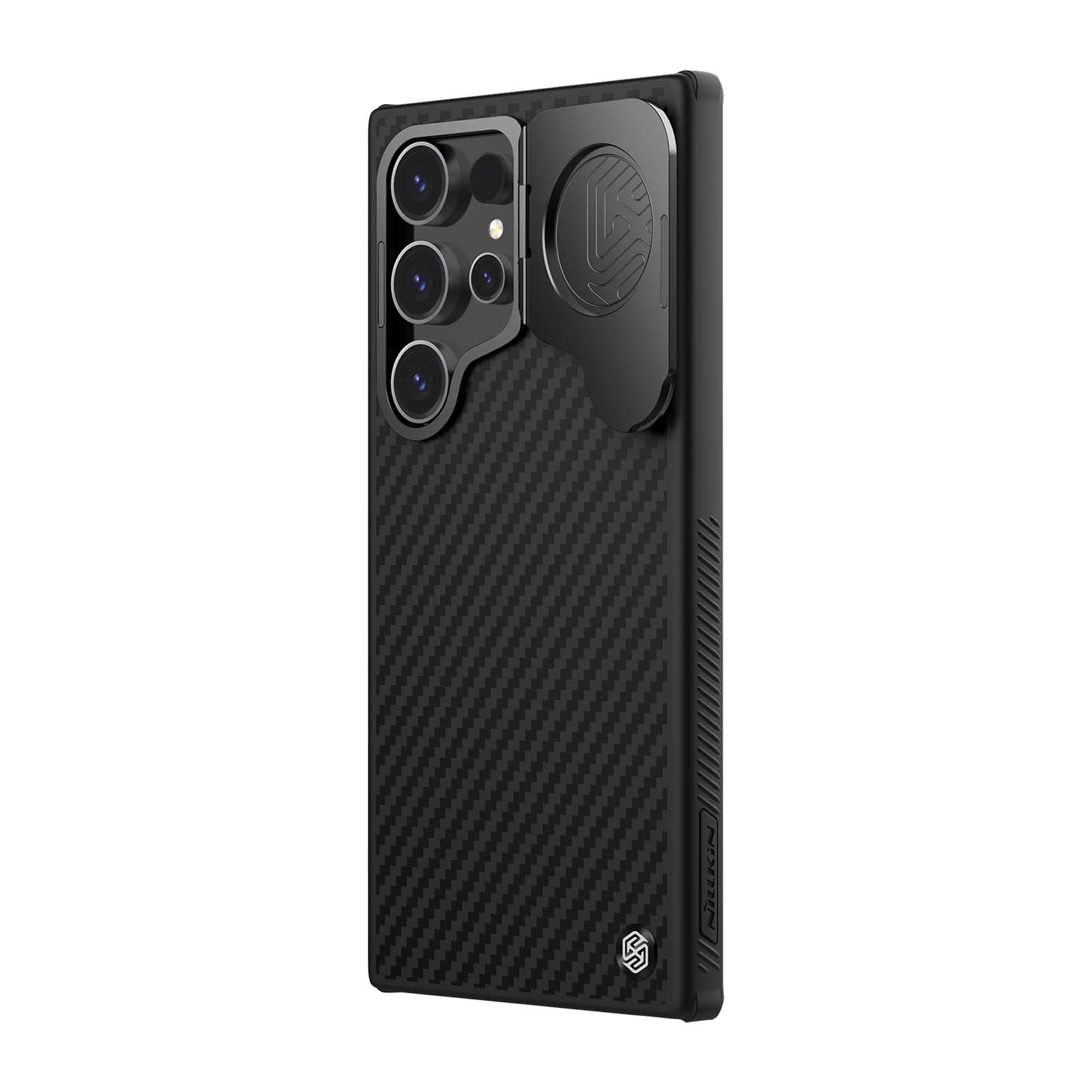 【美品】Samsung Galaxy S24 ブラック ケース付き Nillkin ケブラー® ケース カメラカバー付き サムスン ギャラクシー