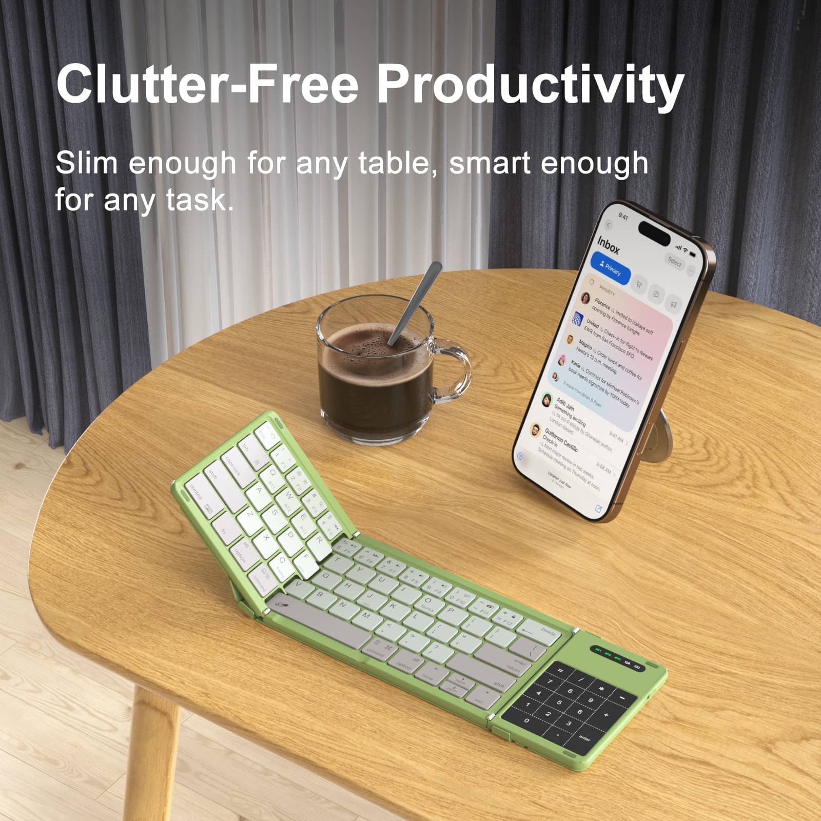 Nillkin Cube ポケット折りたたみキーボード デュアルマグネット
