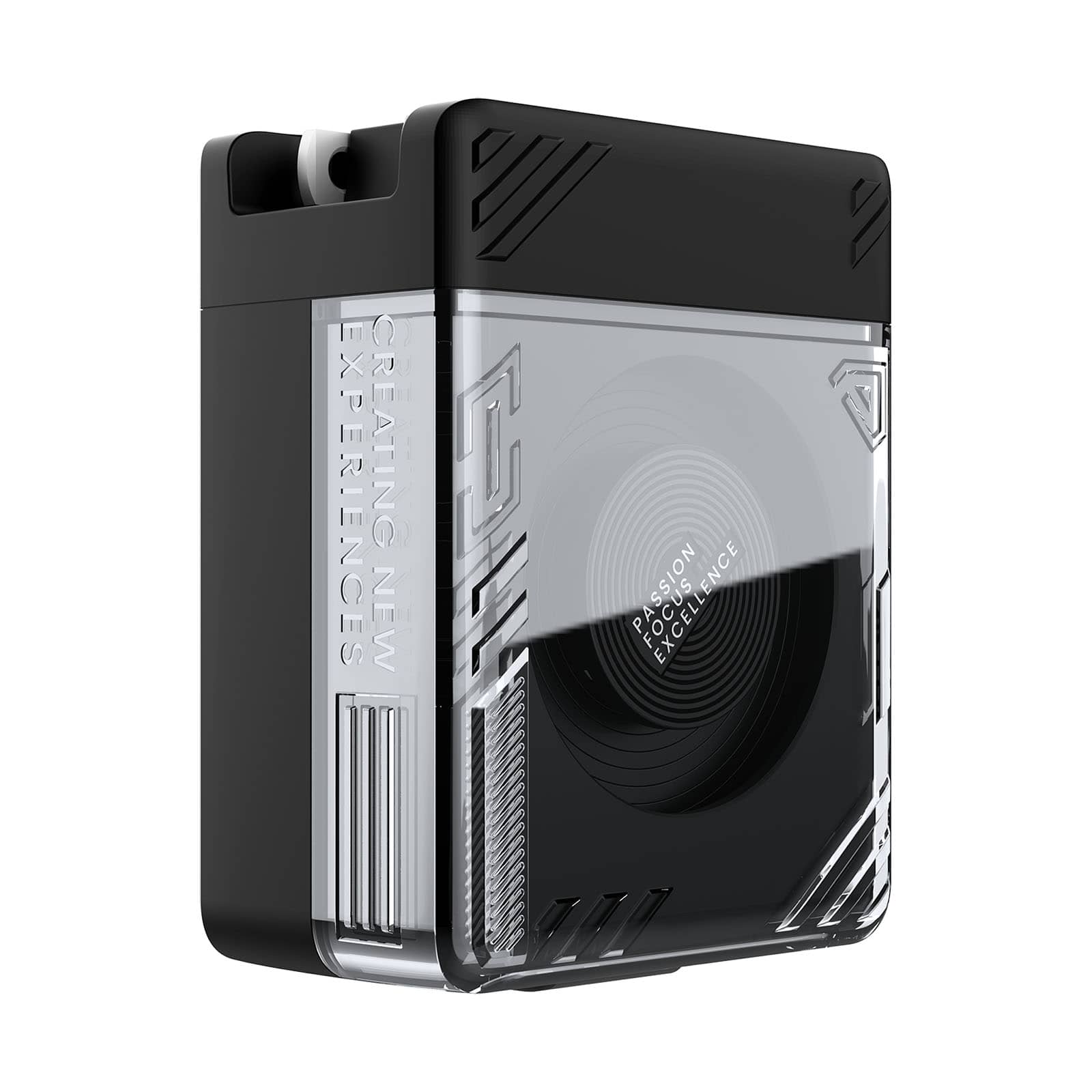 Black + USB-C Cable (2.4 ft) / U.S. Plug