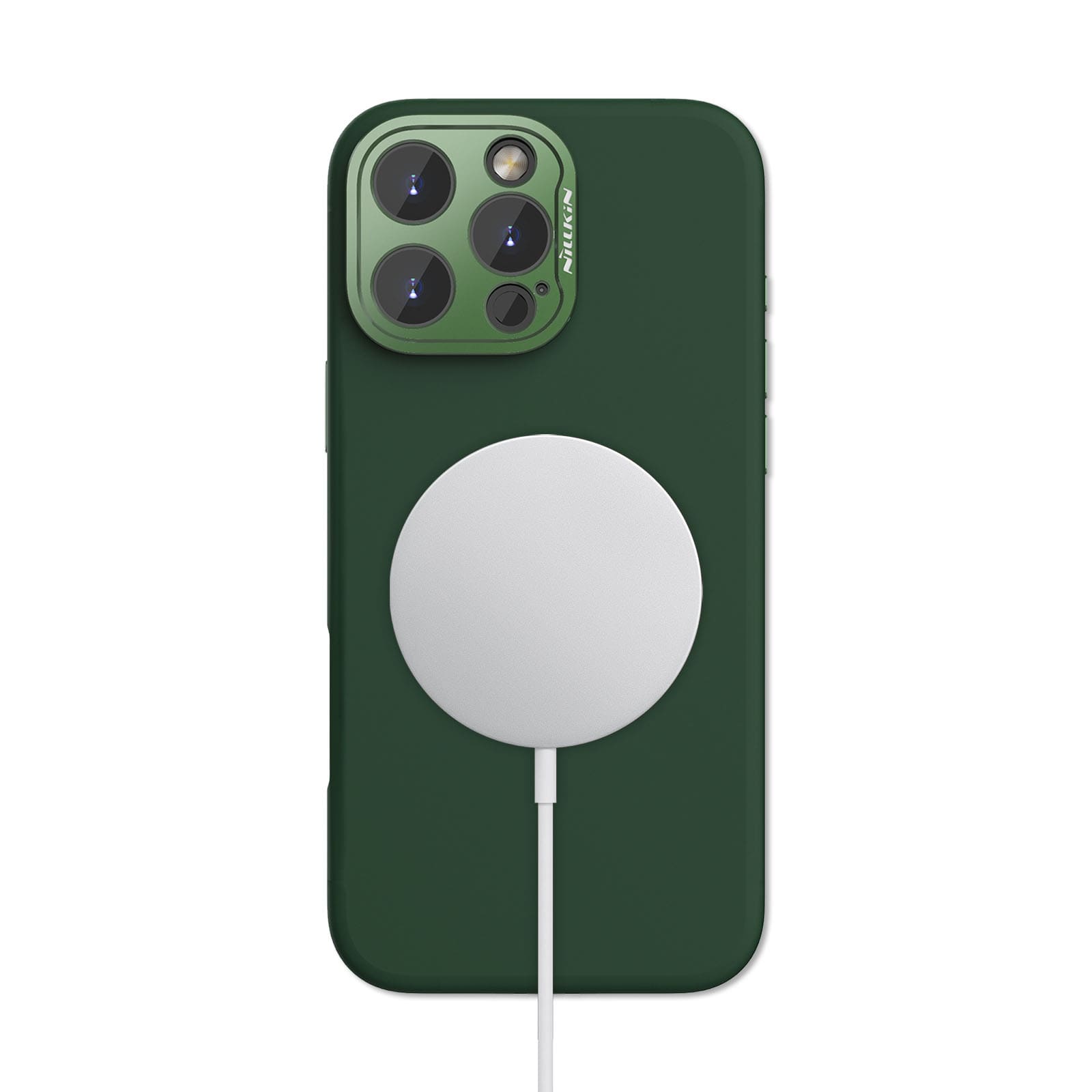 YINLAI Cover Magnetica Per IPhone 16 Pro 6,3'' - Compatibile MagSafe, Opaca Traslucida, Antiurto - Titanio Sabbia