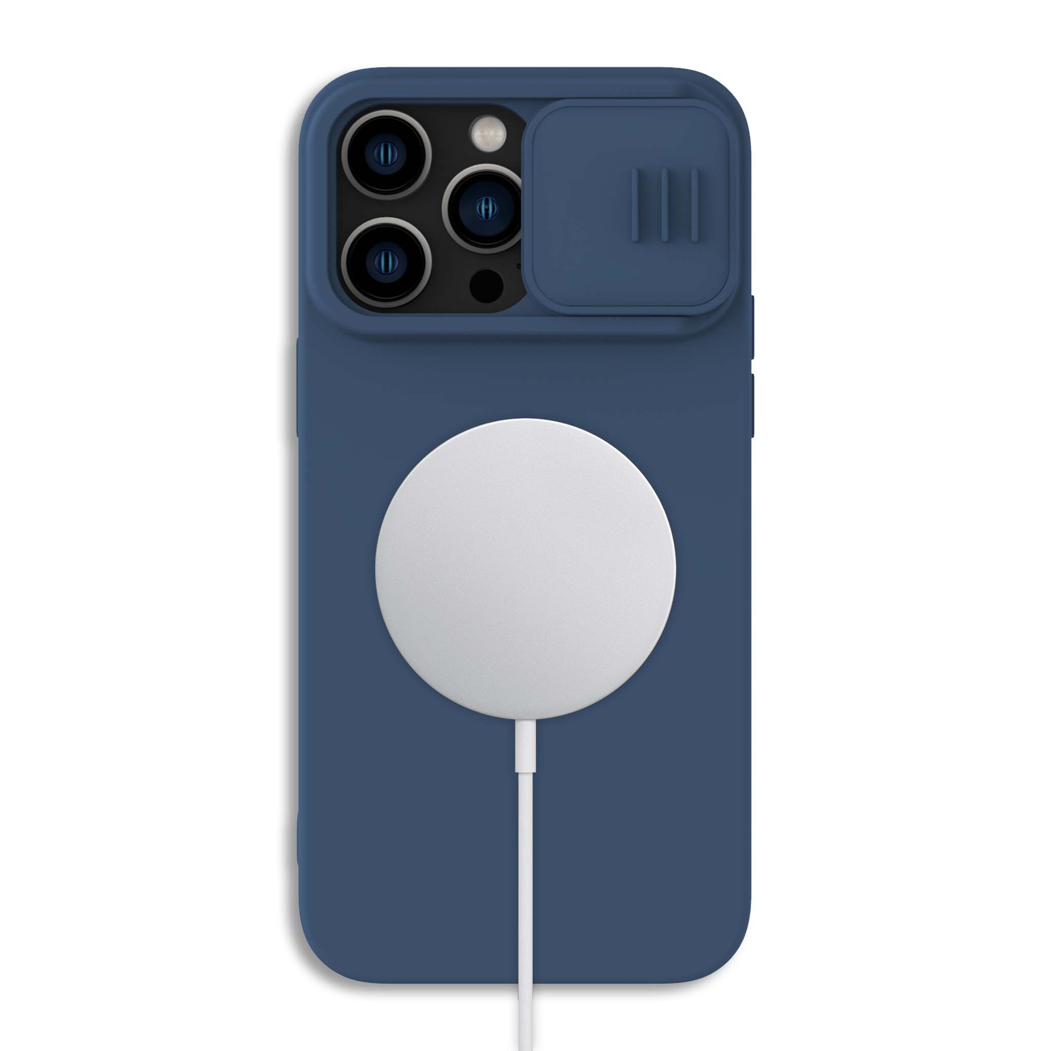 Nillkin CamShield Silky Silicone MagSafeケース for iPhone 15 Series