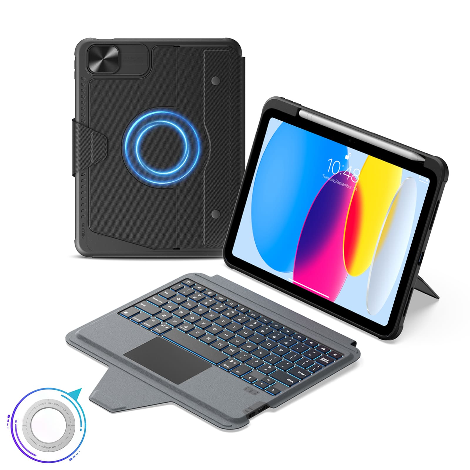 Nillkin Bumper Combo Pro Magnetic Backlit Keyboard Case (Black