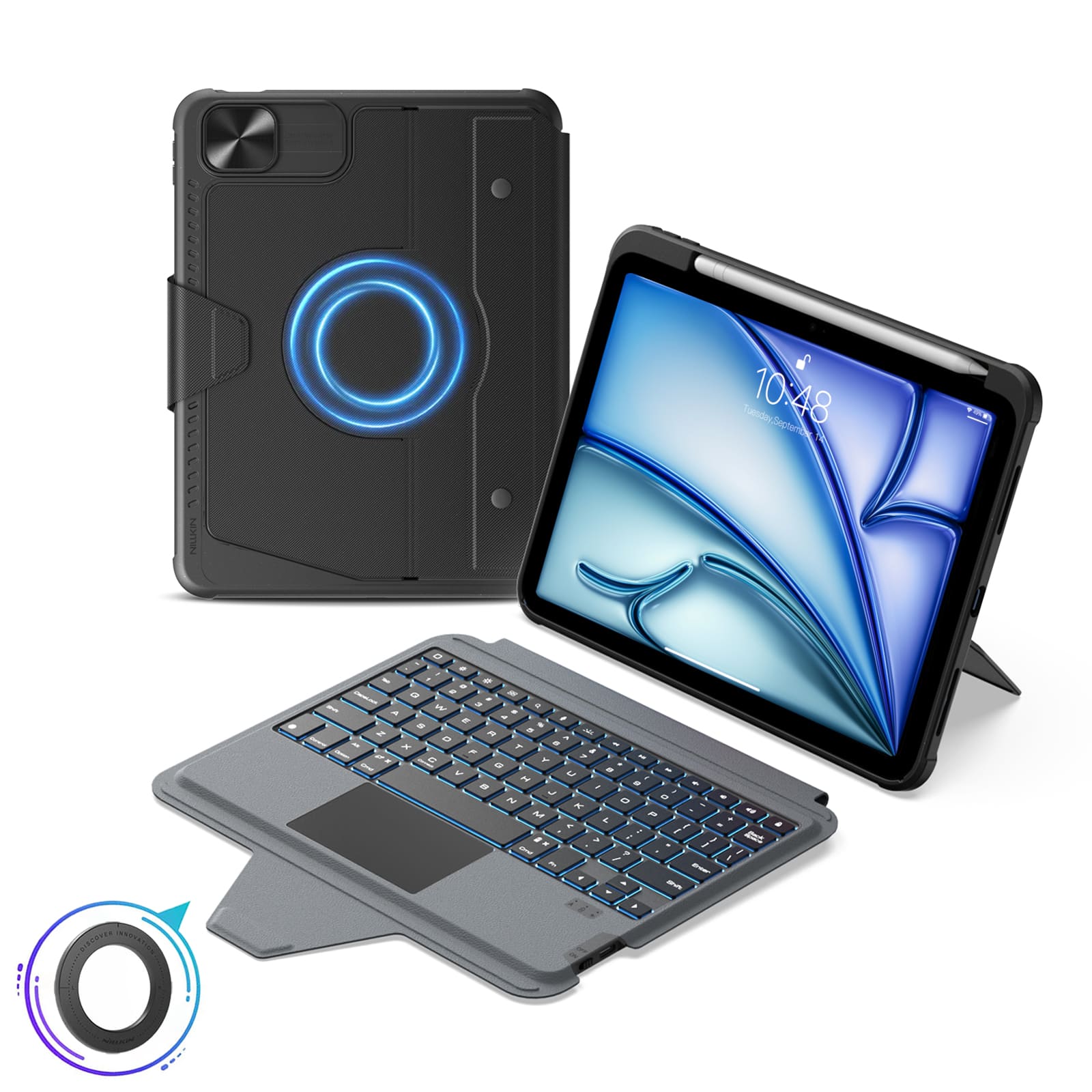 Nillkin Bumper Combo Pro Magnetic Backlit Keyboard Case (Black