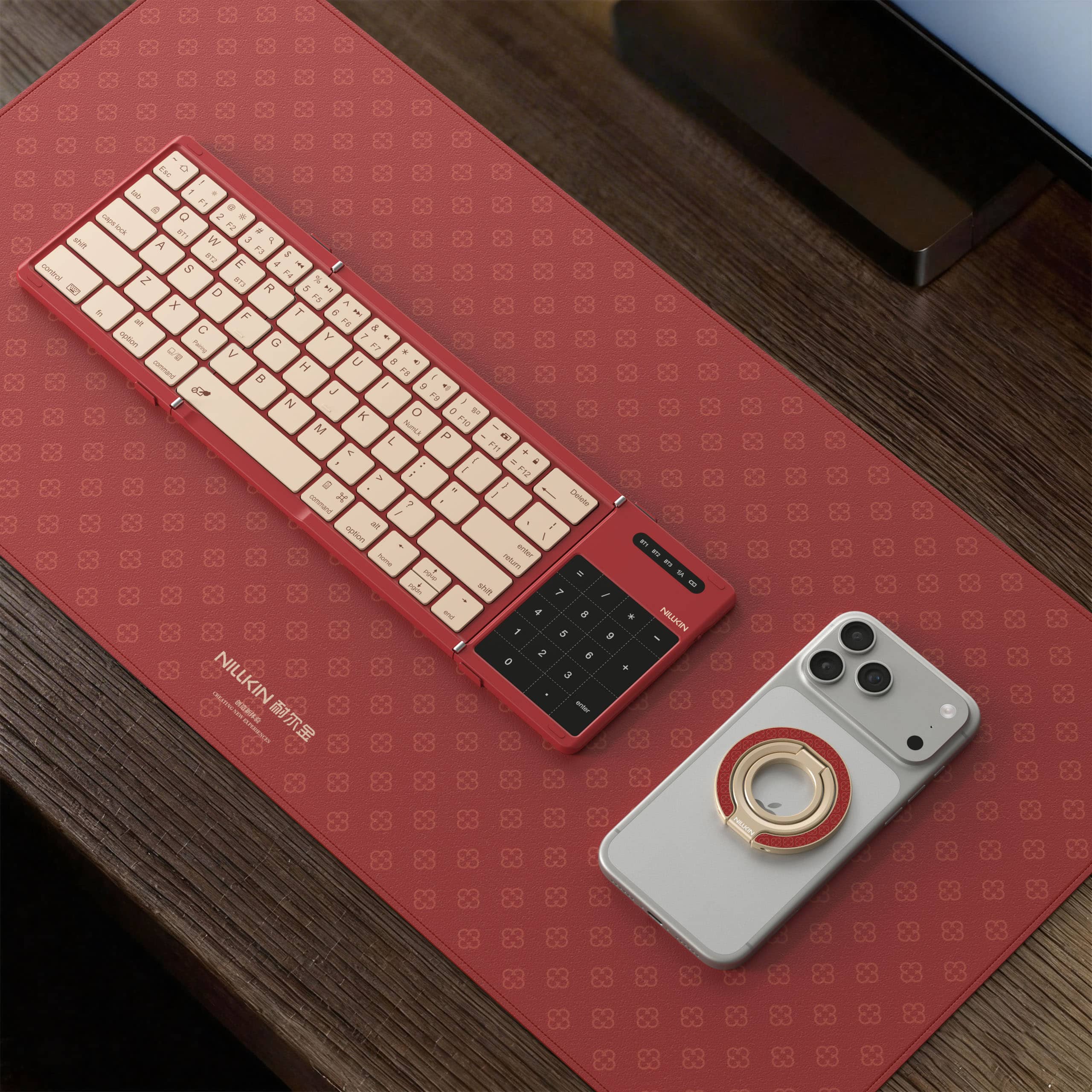 Nillkin Cube ポケット折りたたみキーボード＆レザー スナップ