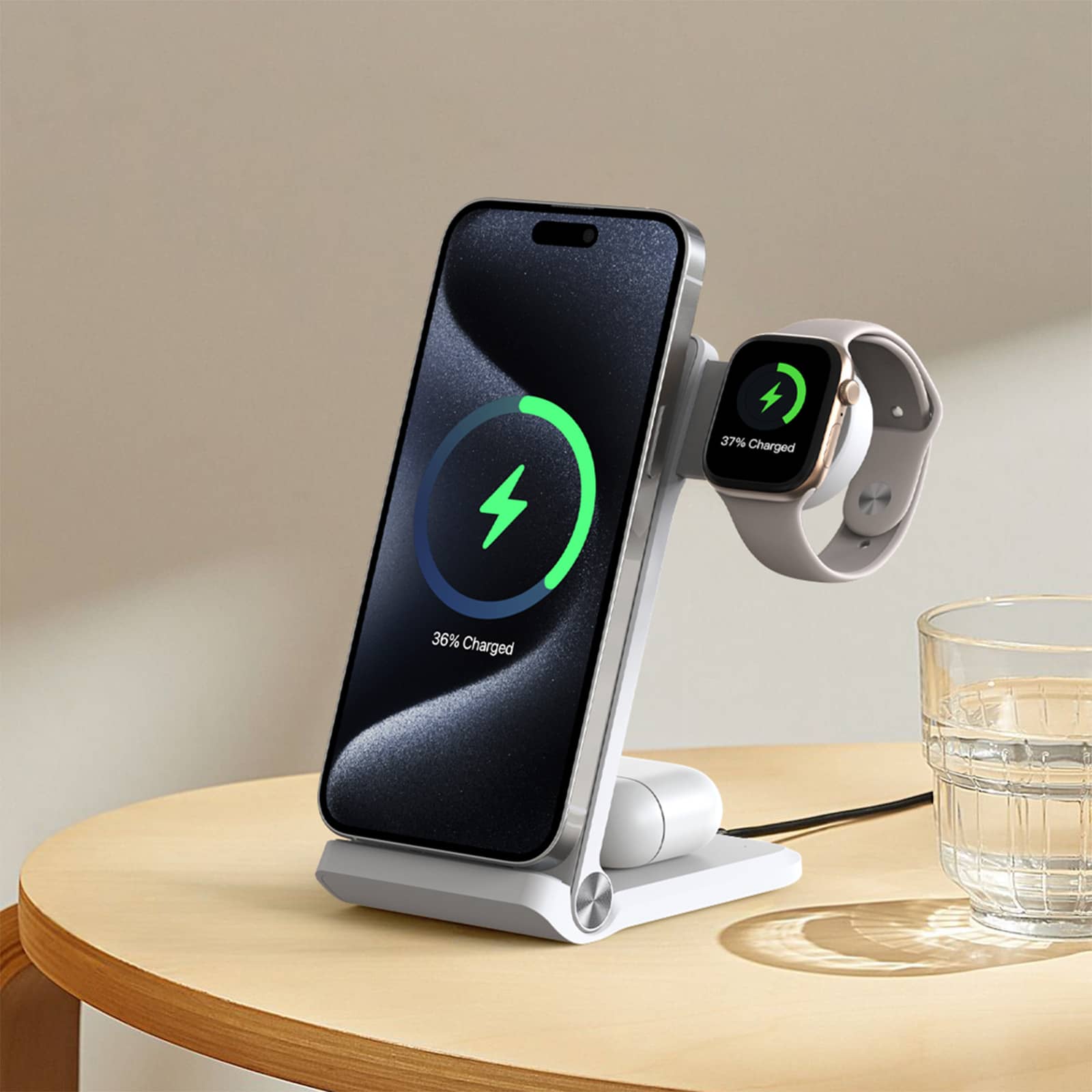 Nillkin PowerTrio 折りたたみ式 3-in-1 ワイヤレス充電ステーション