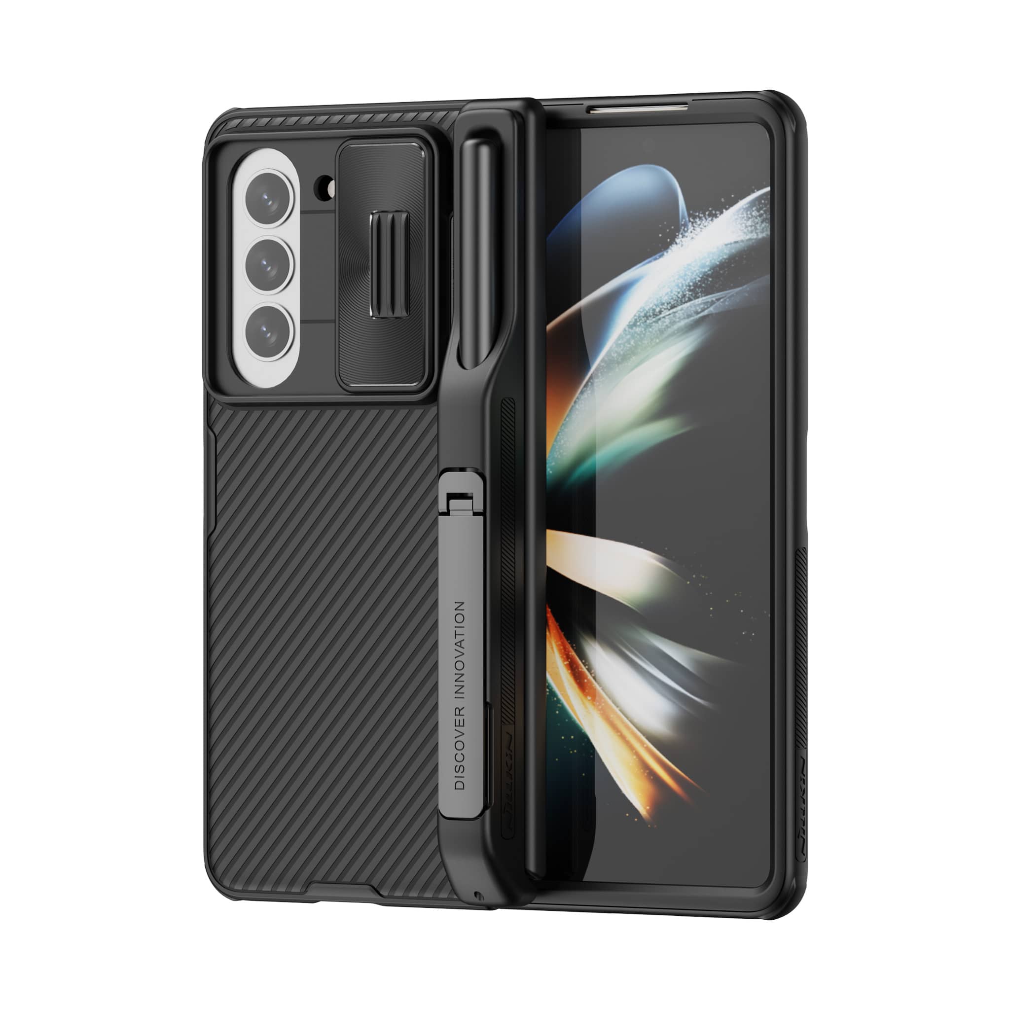 Nillkin CamShield Fold ケース ペンホルダー付き サムスン