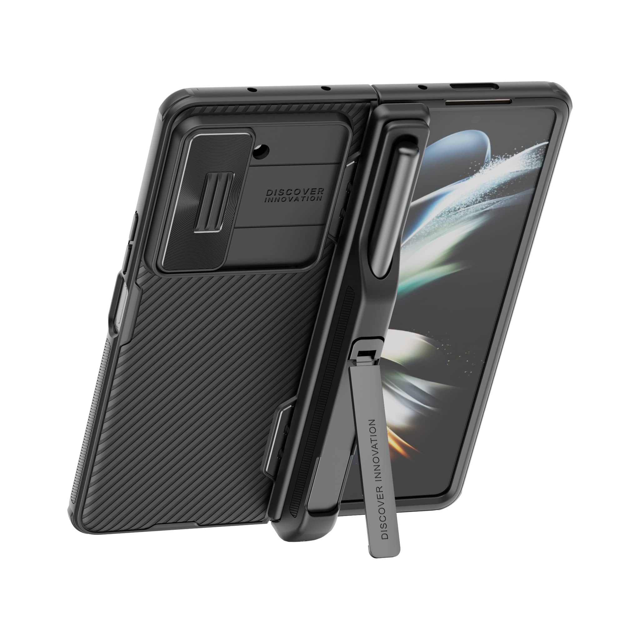 Nillkin CamShield Fold ケース ペンホルダー付き サムスン