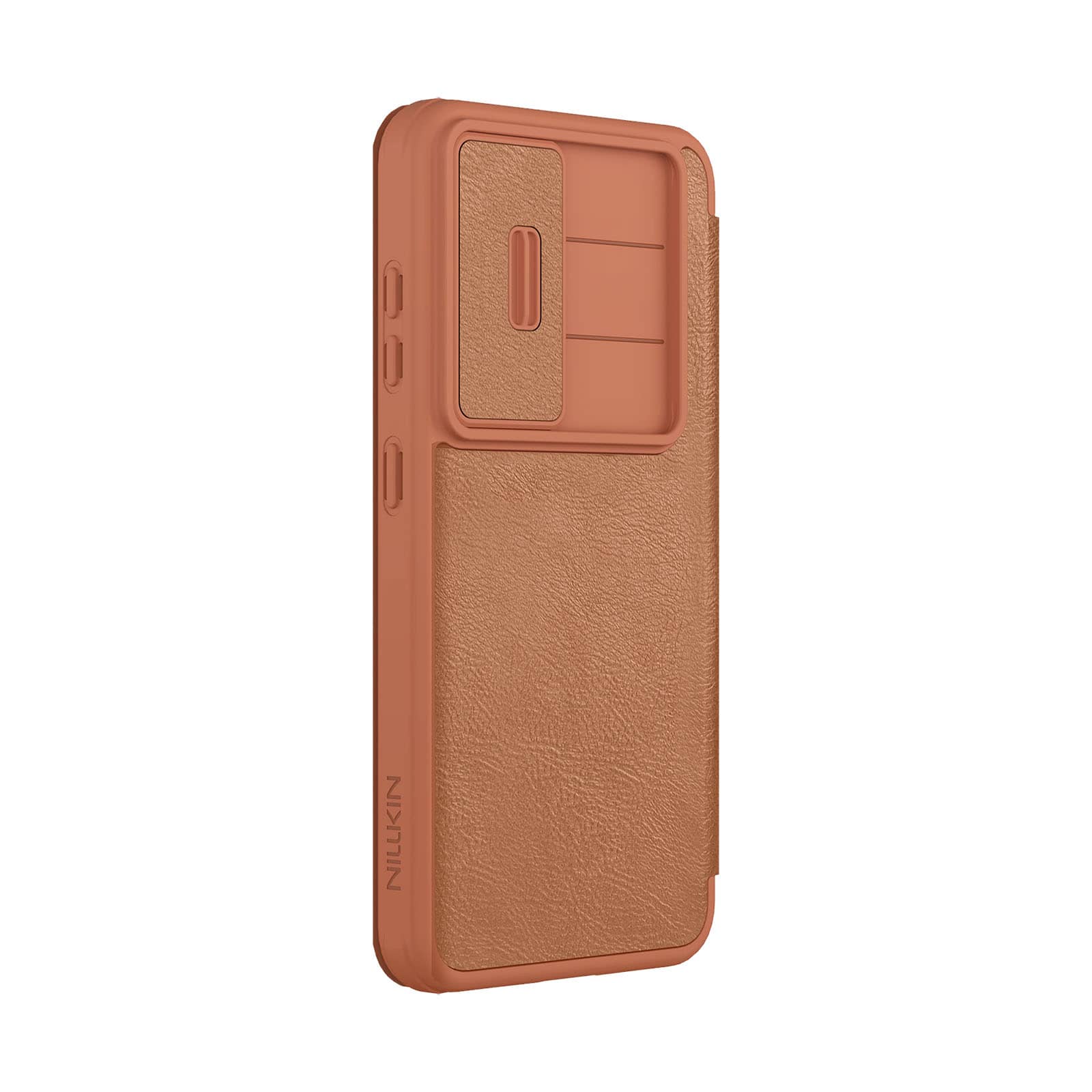 Suncase Custodia A Scorrimento In Pelle Marrone Per Microsoft Lumia 650 (12,7 Cm/5''): Fatta A Mano Con Fodera In Velluto