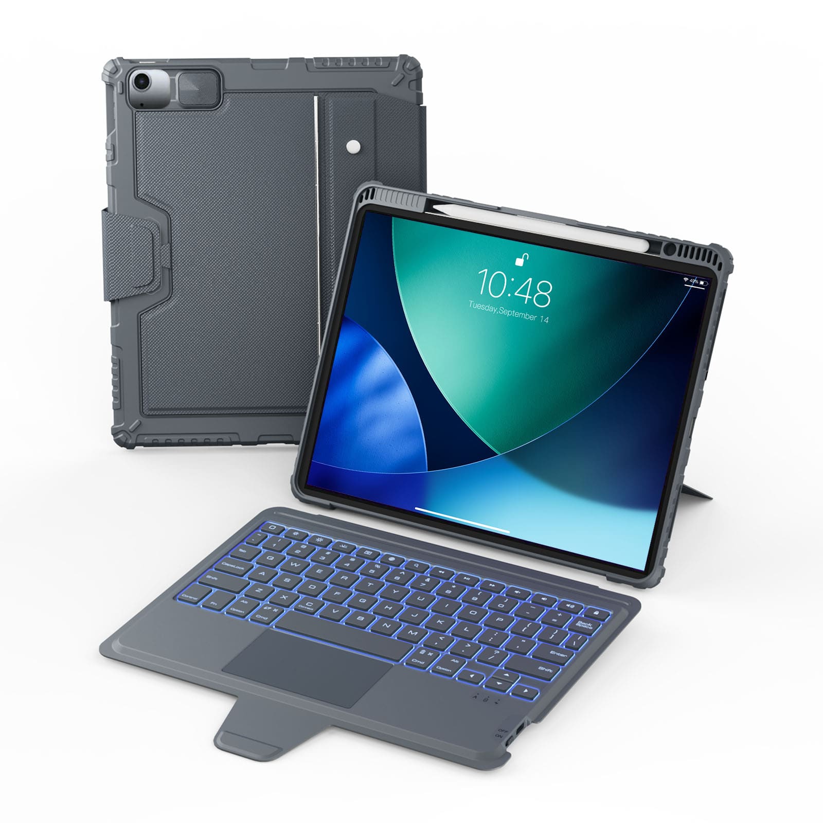 Nillkin Backlit Bumper Combo Computer Keyboard Case ( Grey ) for