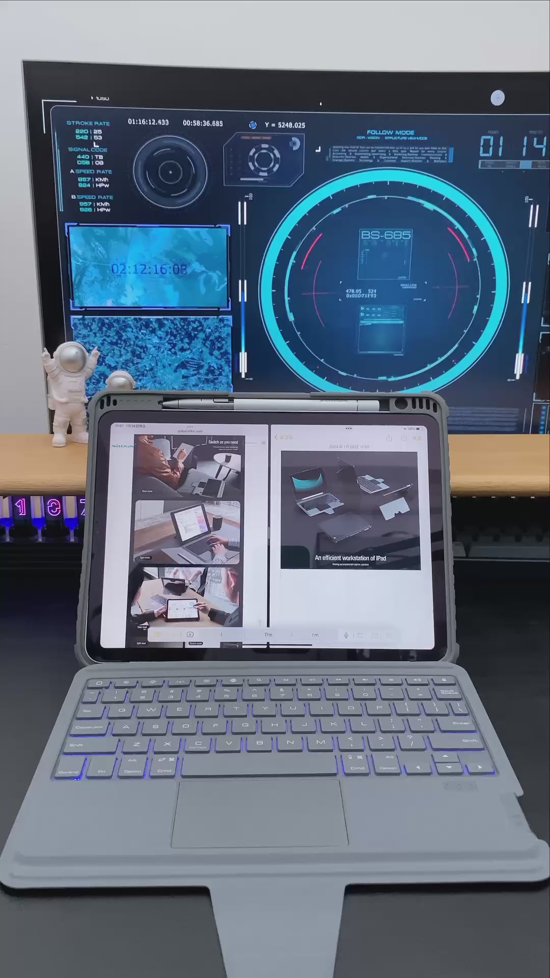 Nillkin Backlit Bumper Combo Keyboard Case for iPad Series