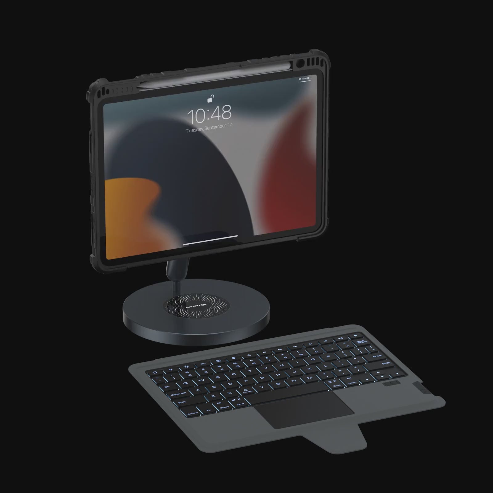 Nillkin Magnetic Bumper Link Backlit Keyboard Case for iPad Series